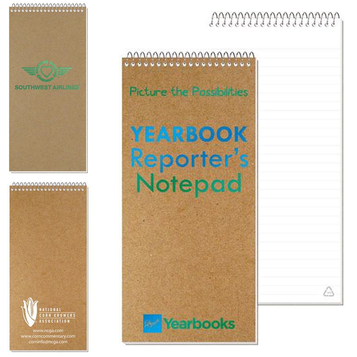 USA Made Recycled Notebook Top Bound 4x8 Eco Promotional Products